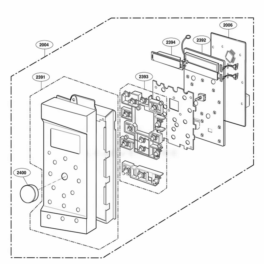  LG 4940W3A019B Knob