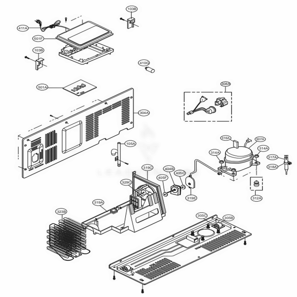 LG EBR87145178 Refrigerator Main Pcb Assembly