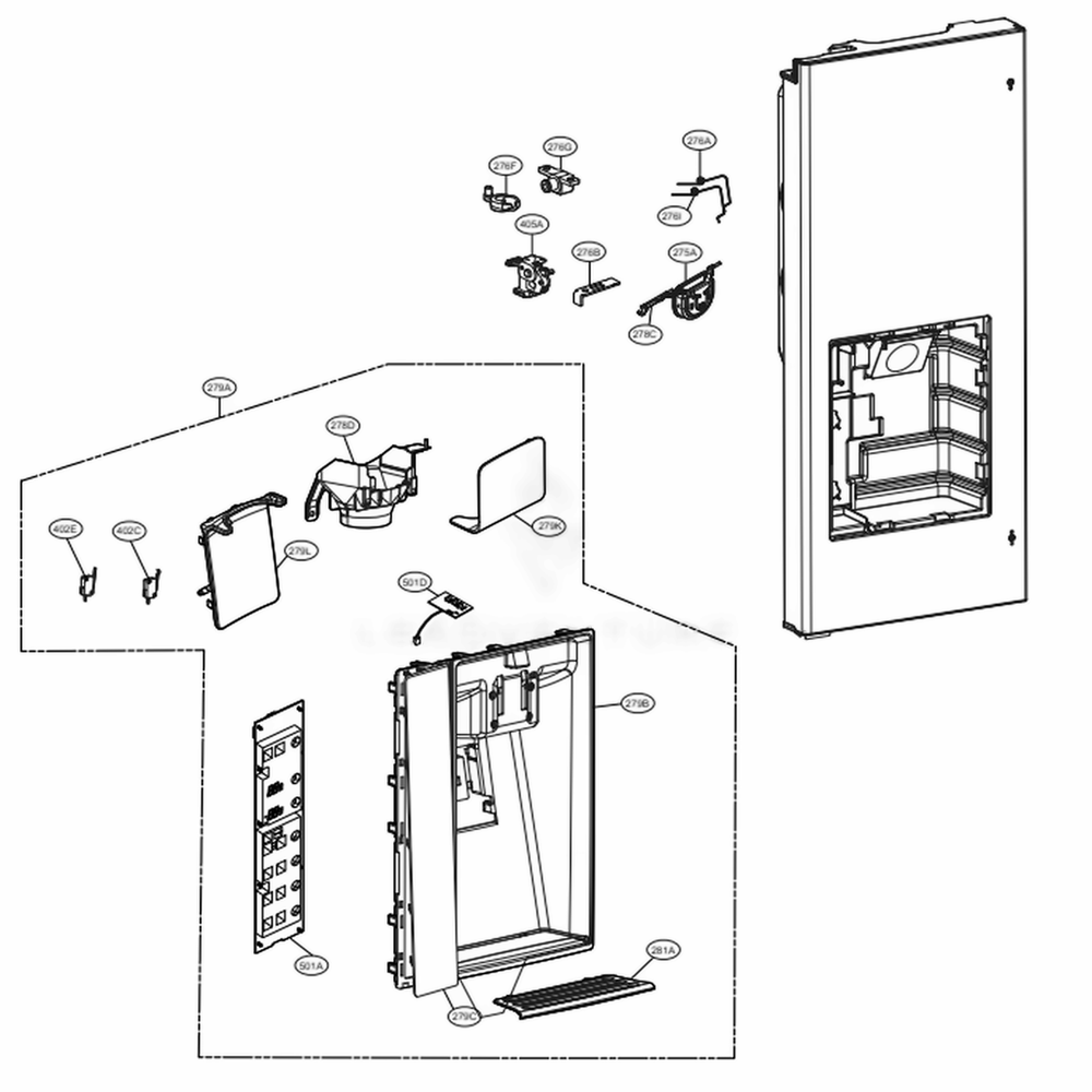 LG MBG64348803 Button Lever