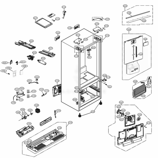LG Refrigerator Fan Grille - AEB73764525