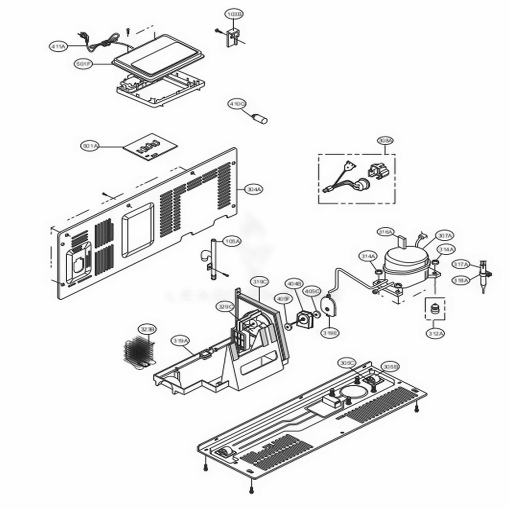 LG EBR87145139 Refrigerator Main Pcb Assembly