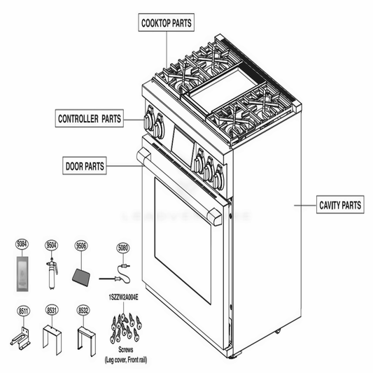 LG AAA75946013 Oven-Range Nozzle Accessory