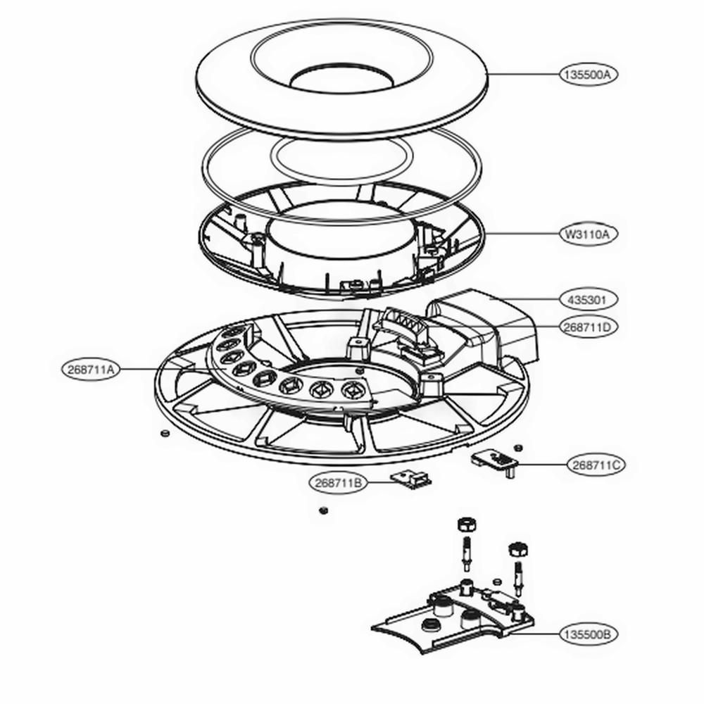 LG MCK69119502 Air Conditioner Top Cover