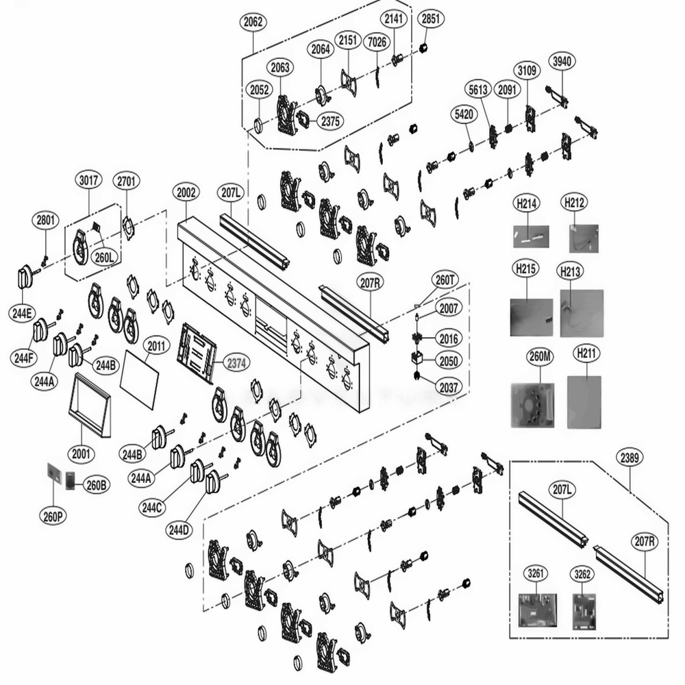 LG MGC64800102 Control Panel