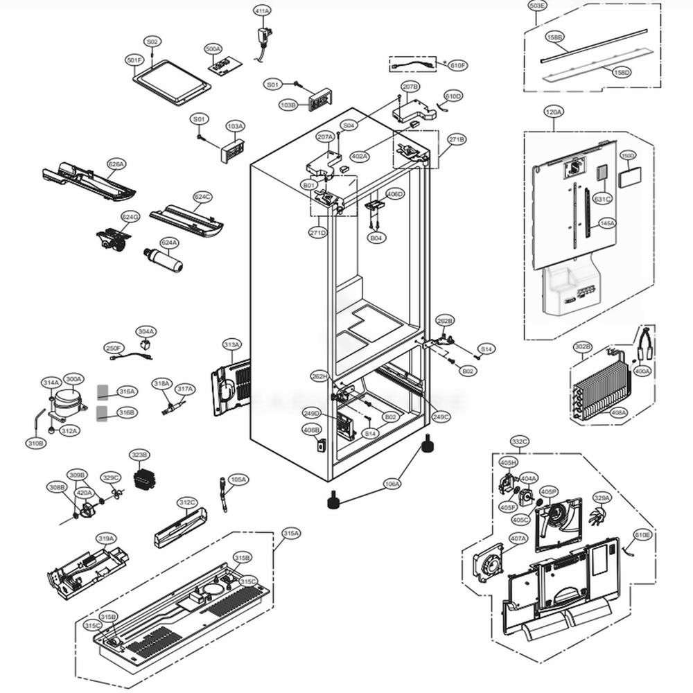 LG CSP30021073 Onboarding Svc Pcb Assembly