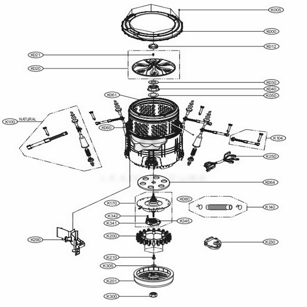 LG MEL62741703 Tubinner Hub