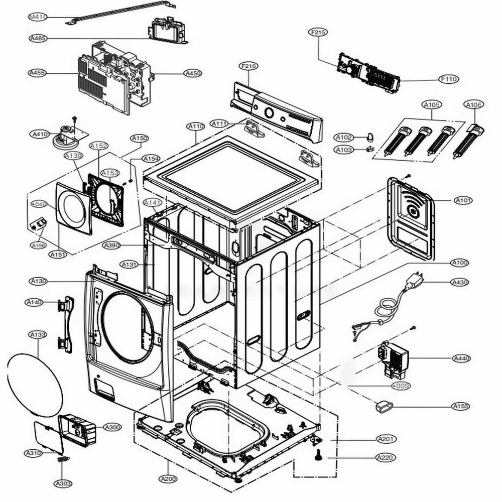 LG EBR76376106 Washer Pcb Assembly