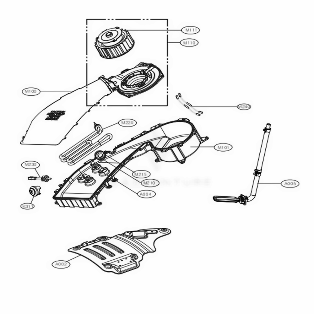 LG MCZ62572701 Washer Outlet Duct