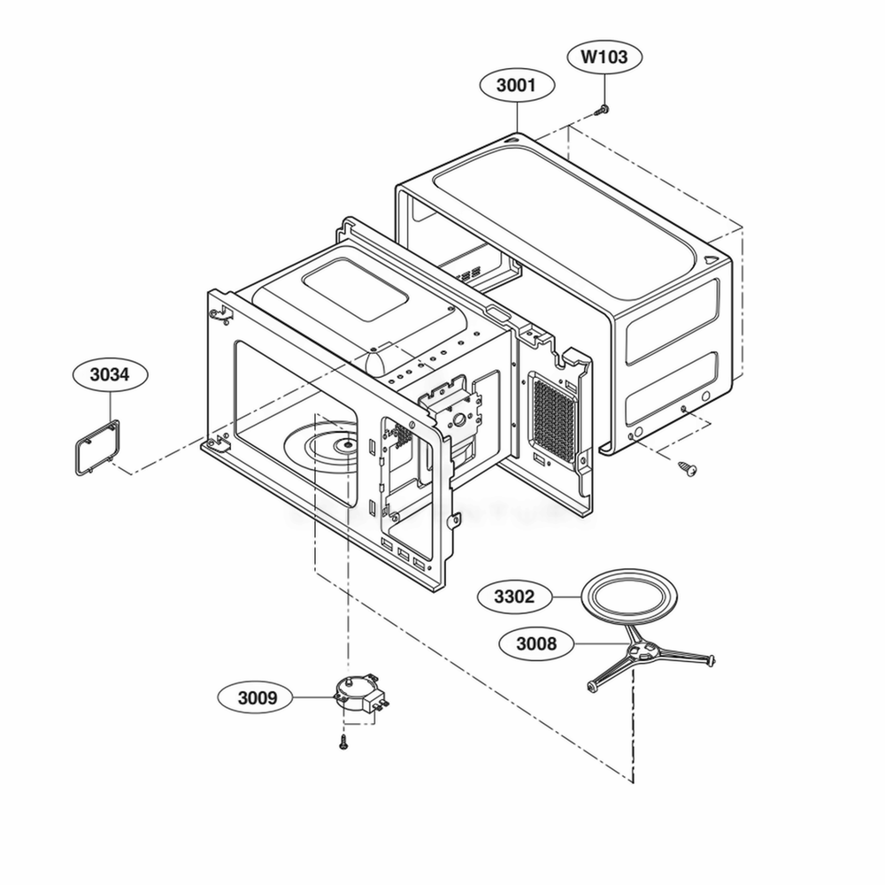 LG 3052W1M014A Oven-Range Insulator Cover