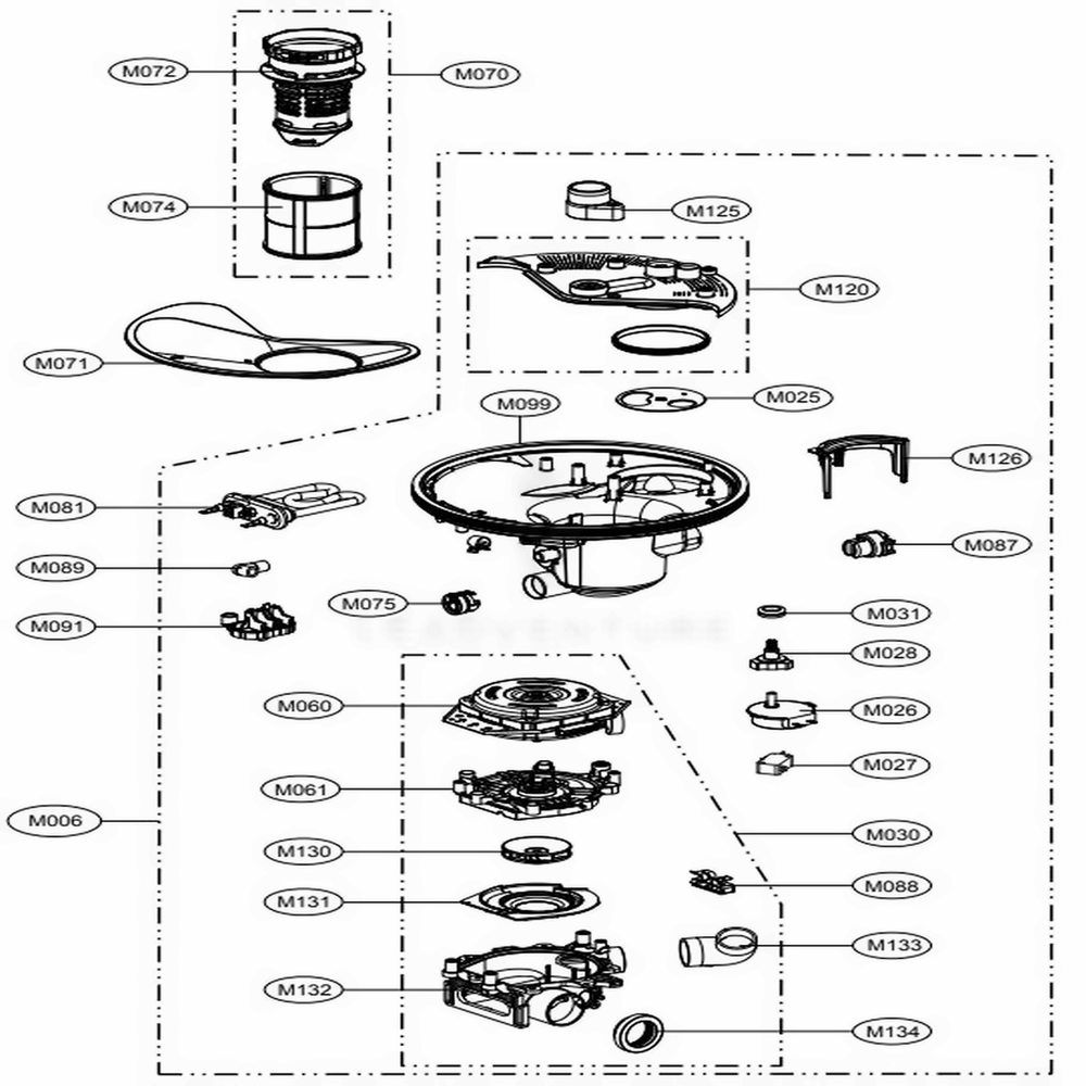 LG AJH72949010 Sump Assembly