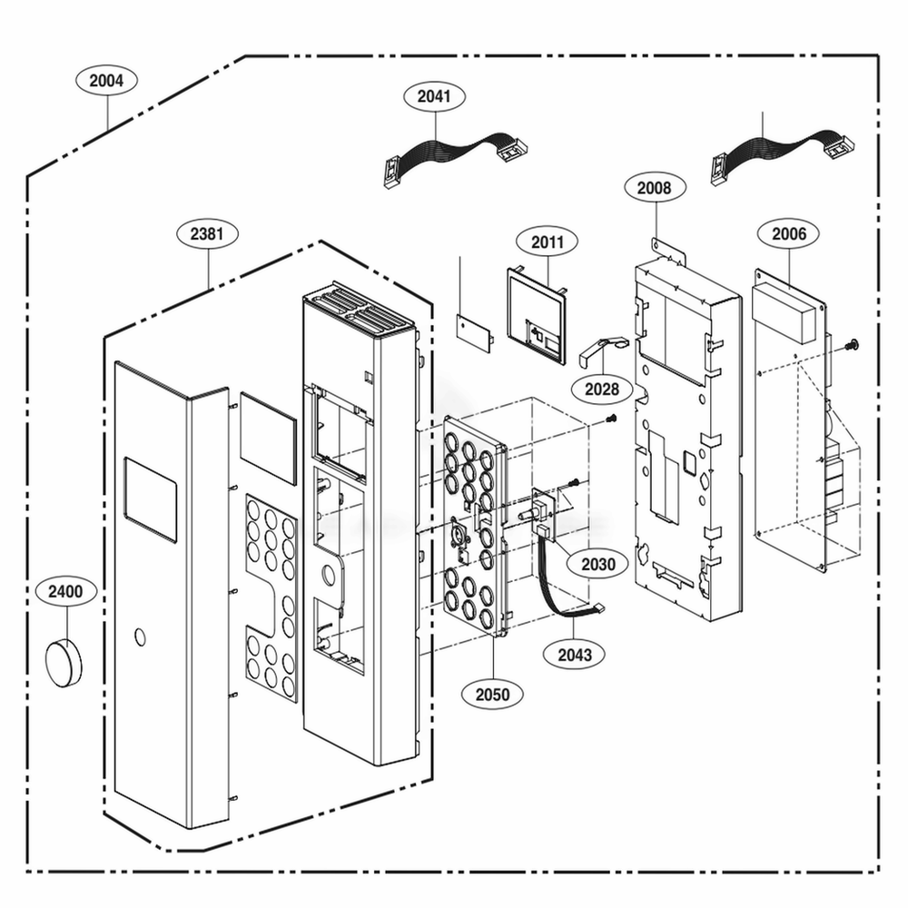  LG ACM74618805 Oven-Range Touch Controller Assembly