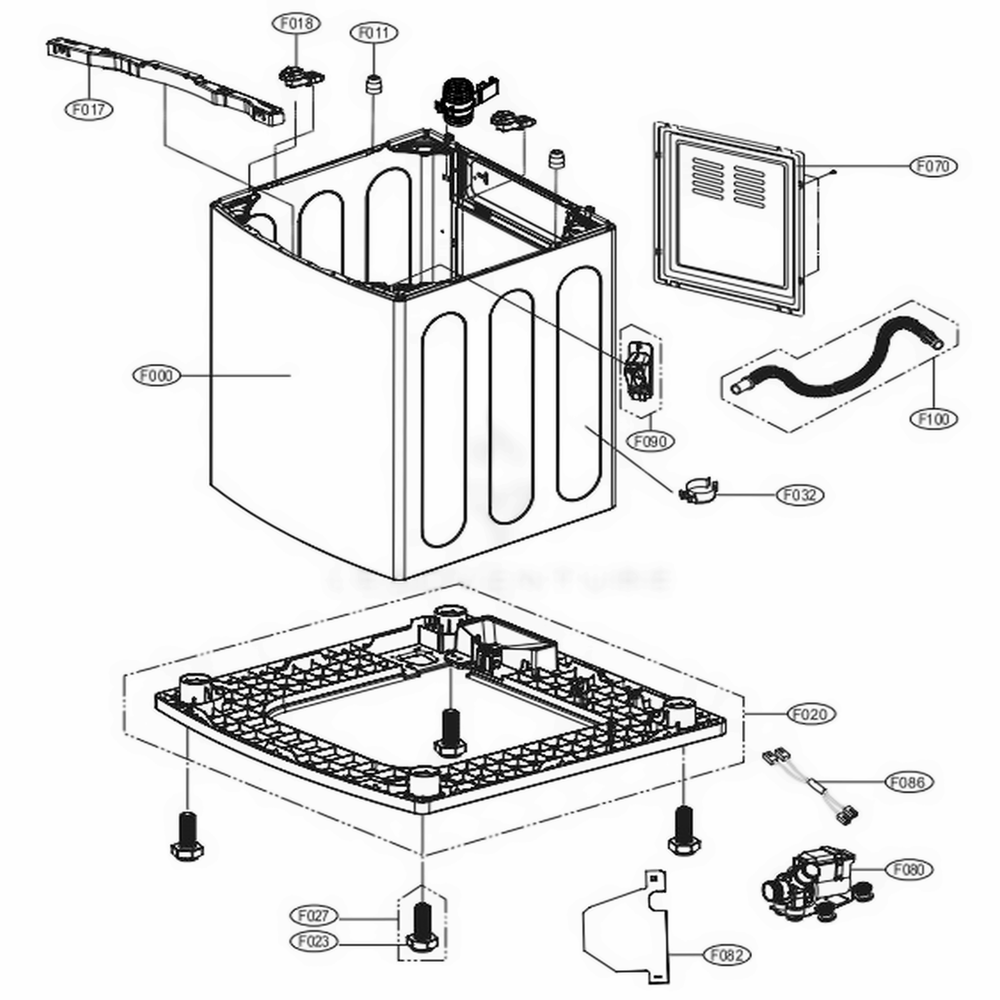 LG ABJ72919634 Cabinet Assembly