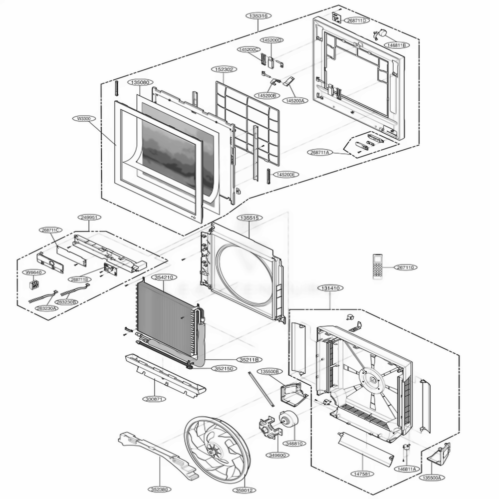 LG 3300A20104G Air Conditioner Plate