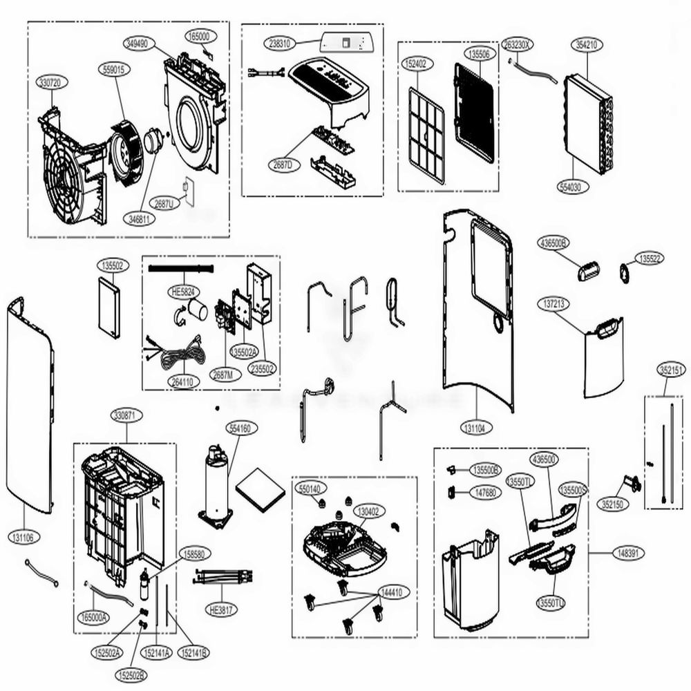 LG EBD61866005 Air Conditioner Humidity Sensor