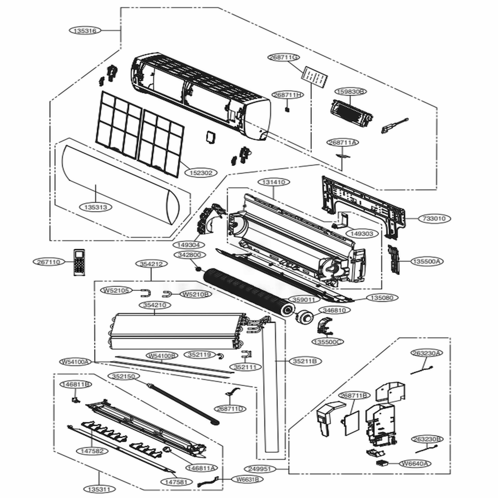 LG ABW73492401 Main Board Assembly