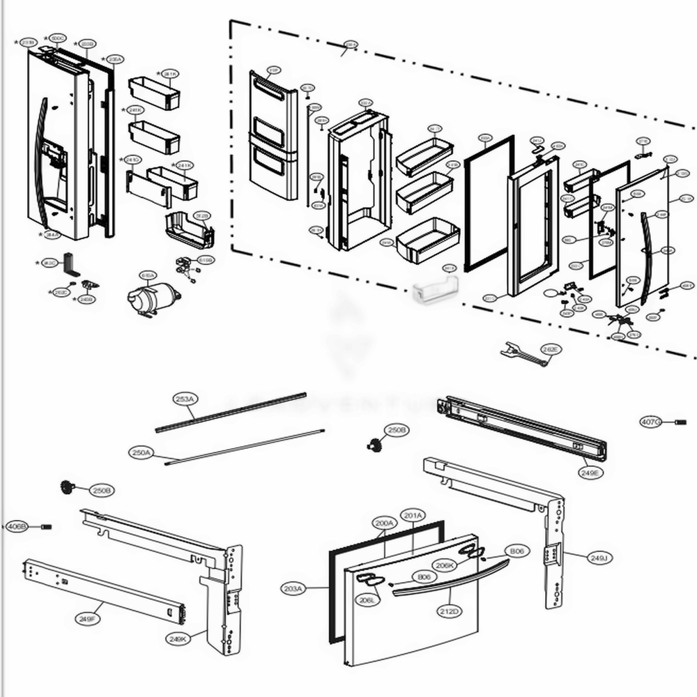  LG MAN63948304 Refrigerator Door Basket