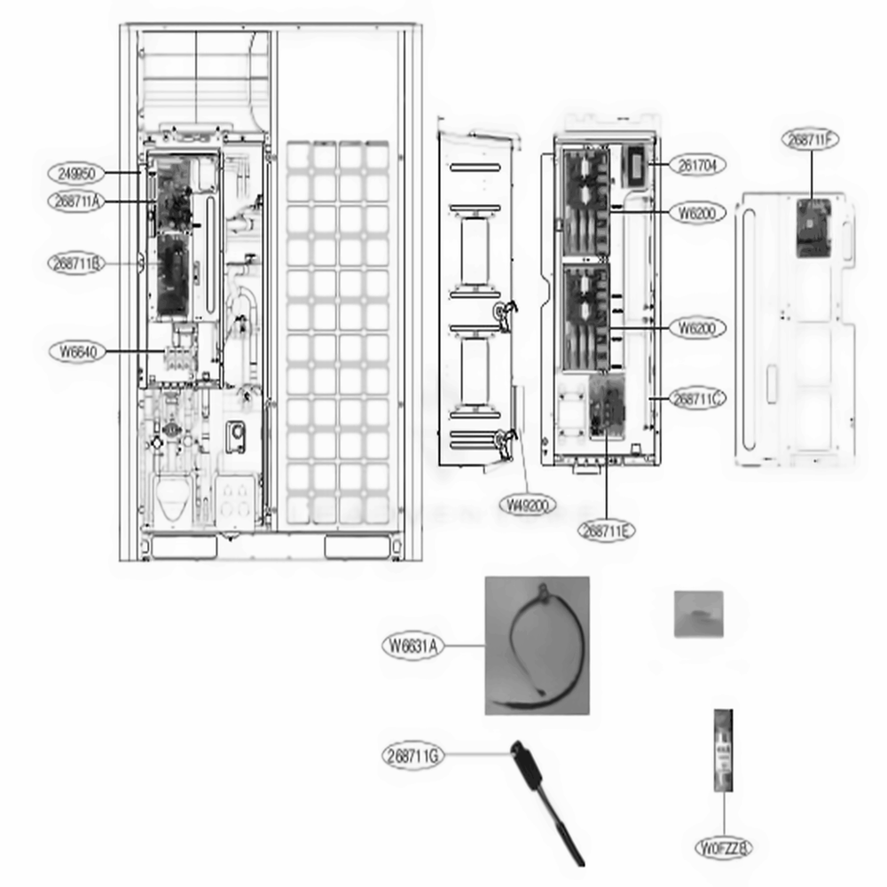  LG ABQ75748010 Control Box Case Assembly