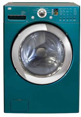 LG WM2233HU 27 Inch Front-Load Washer with 4.0 cu. ft. Capacity, 7 Wash Cycles, 5 Temperature Levels, 1100 RPM Spin Speed and SenseClean System: Bahama Blue