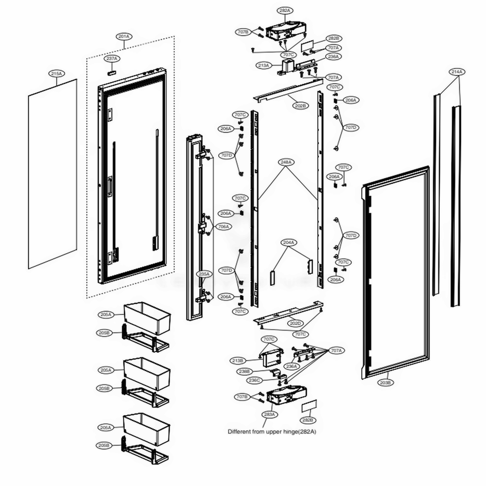 LG AGU76208801 Oven-Range Front Plate Assembly