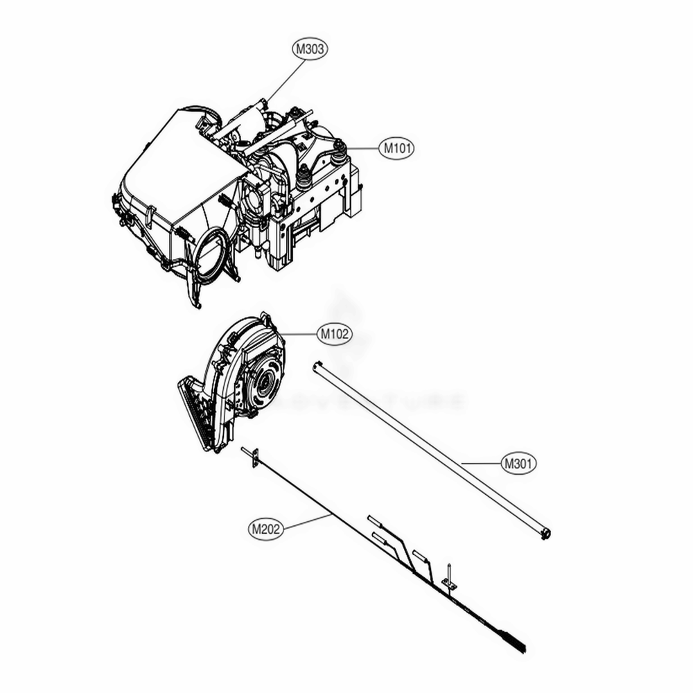 LG AEM74692901 Drain Hose Assembly