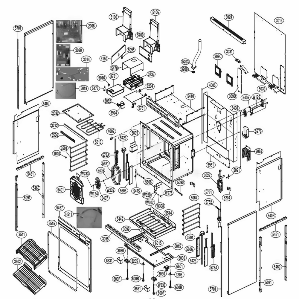 LG MDP63806701 Oven-Range Foot