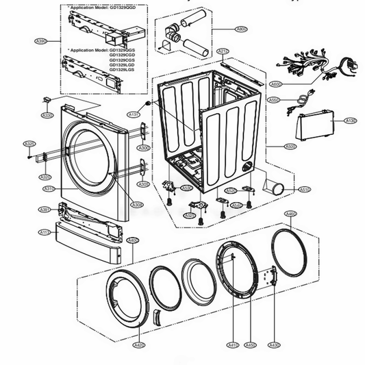 LG Washer Main Pcb - EBR64583711