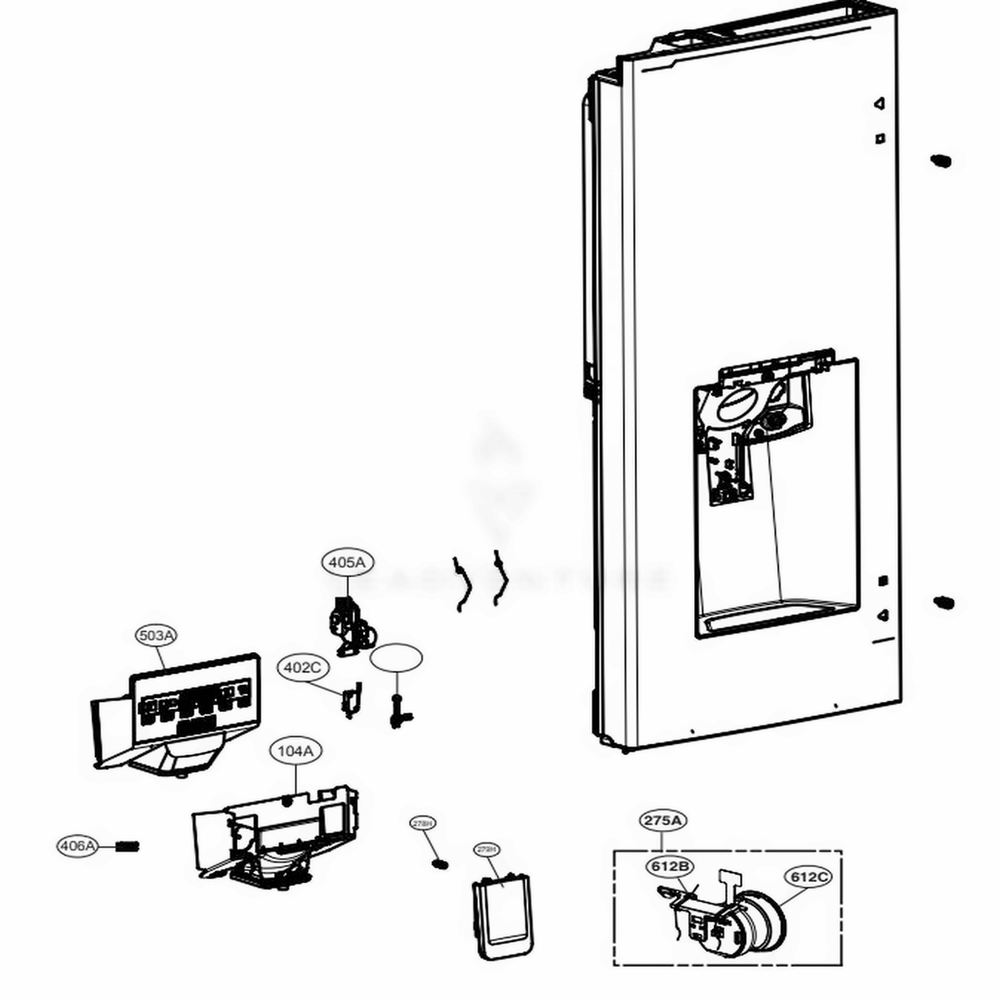 LG ACQ91482433 Display Cover Assembly