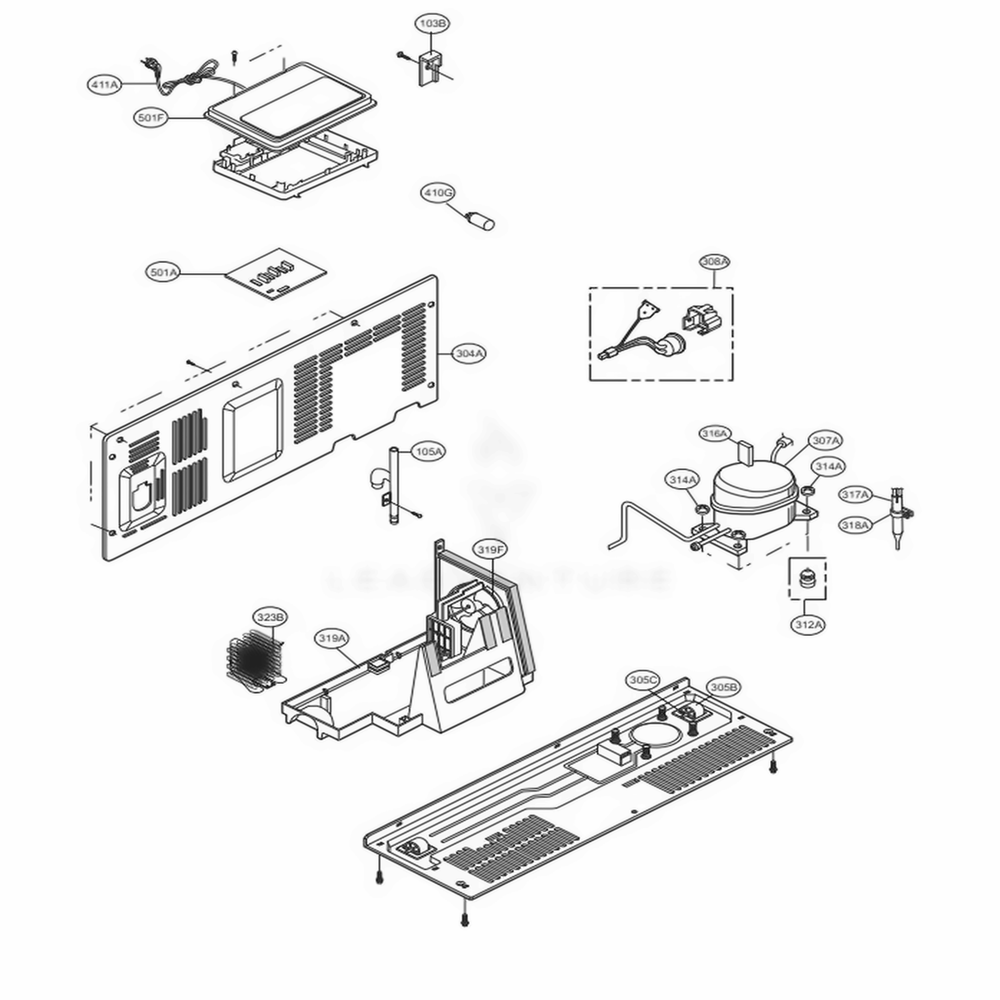 LG EBR87145167 Refrigerator Main Pcb Assembly