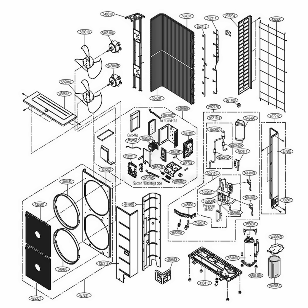 LG AJR36388606 Expansion Tube Assembly