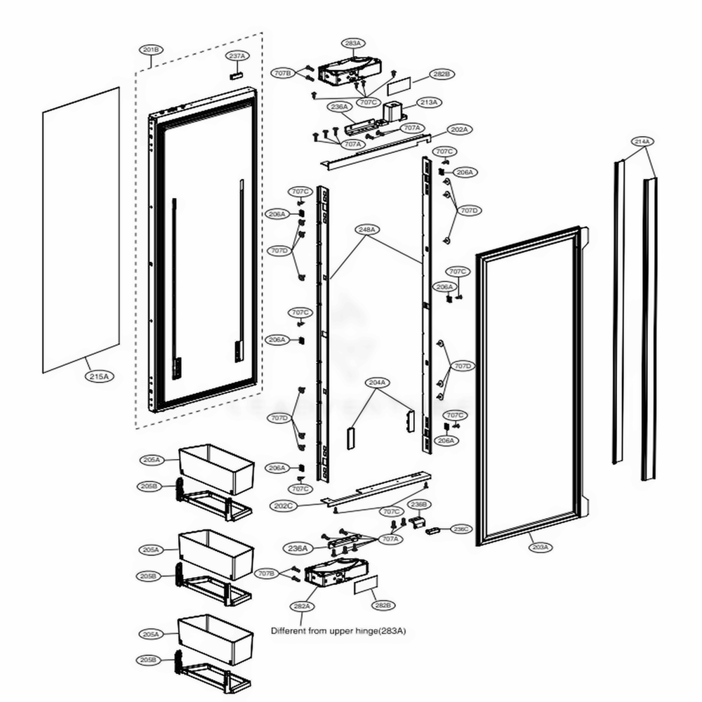 LG MCD64226801 Oven-Range Rail Connector