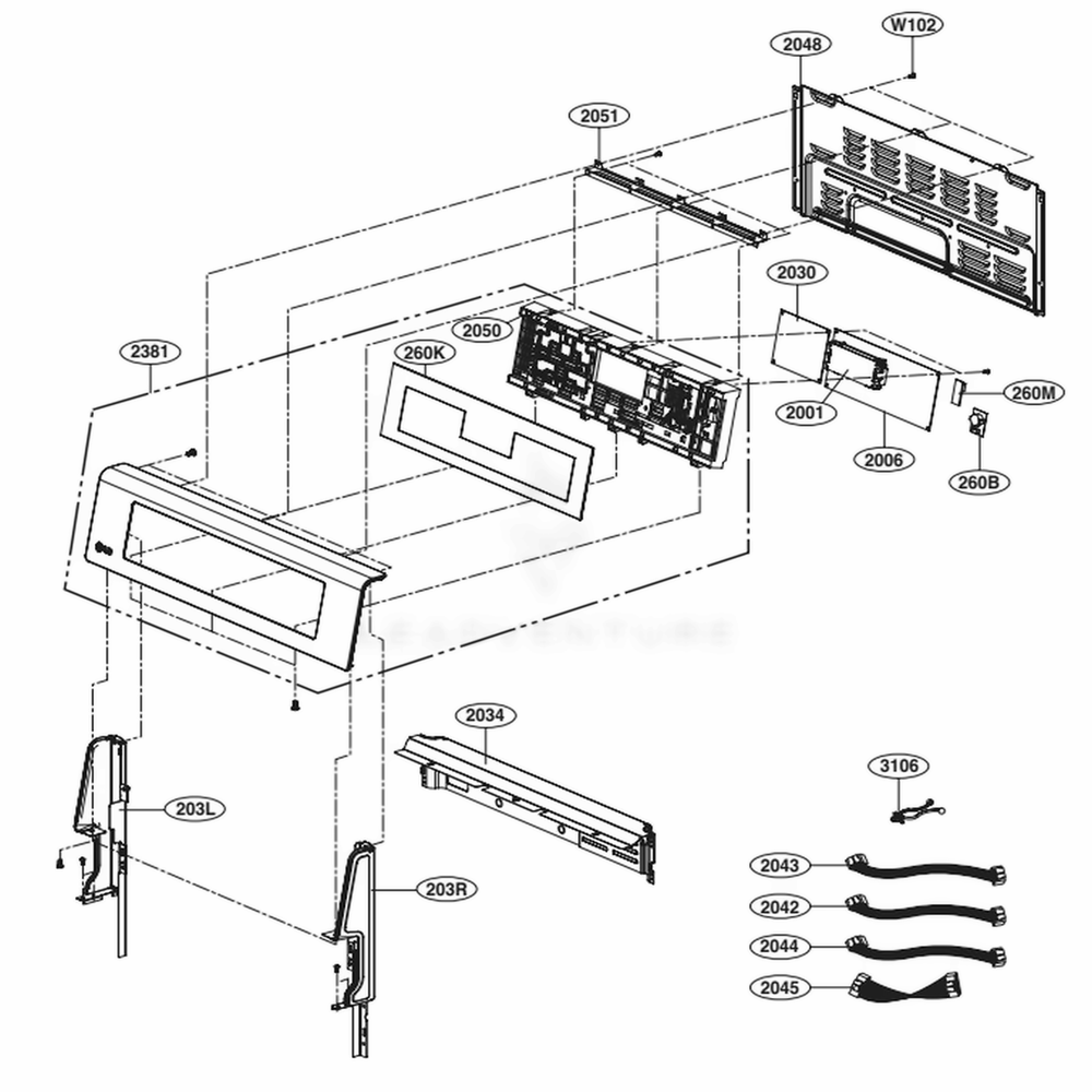 LG AGM75309014 Range Parts Assembly