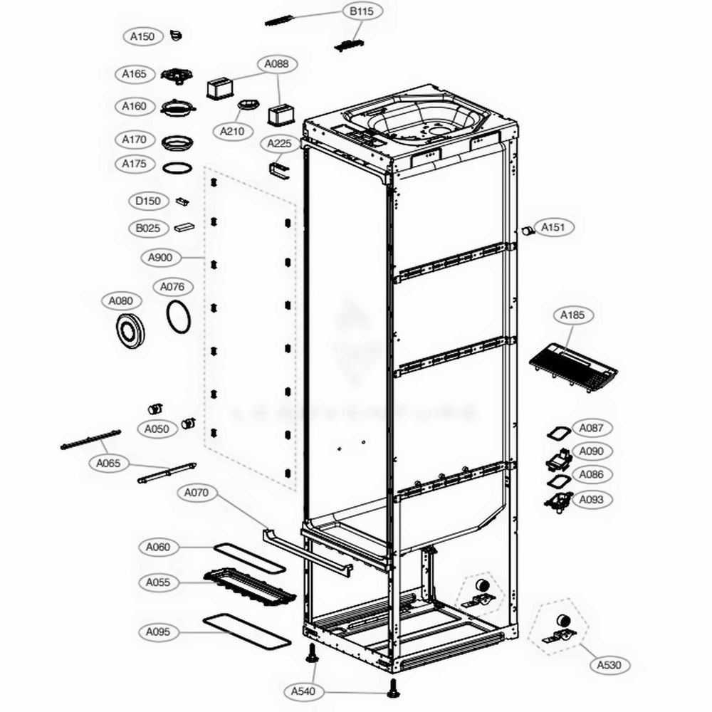 LG MEA63510101 Washer Water Guide