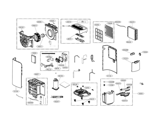 LG MCK69290201 Dehumidifier Cover