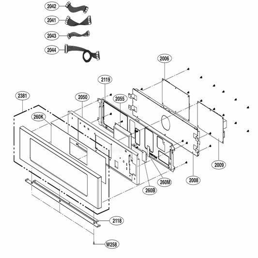 LG Oven Side Key Pcb - EBR82089402