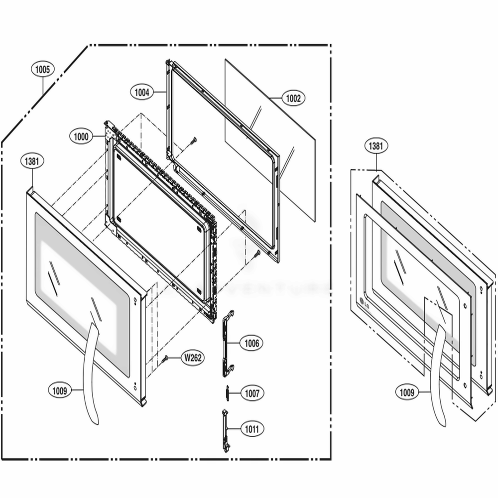 LG AGM73170611 Microwave Parts Assembly