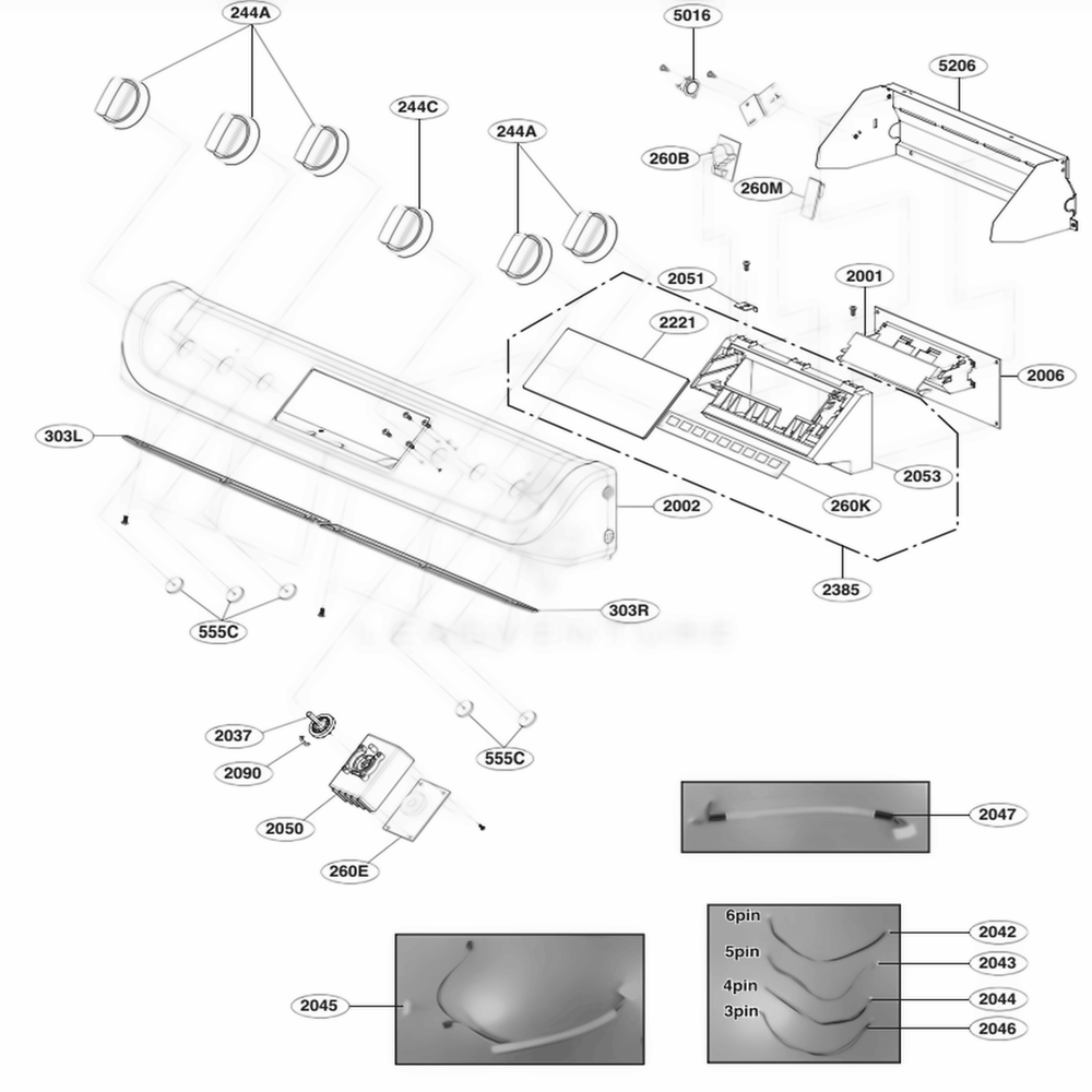 LG AEZ74533358 Oven-Range Knob Assembly