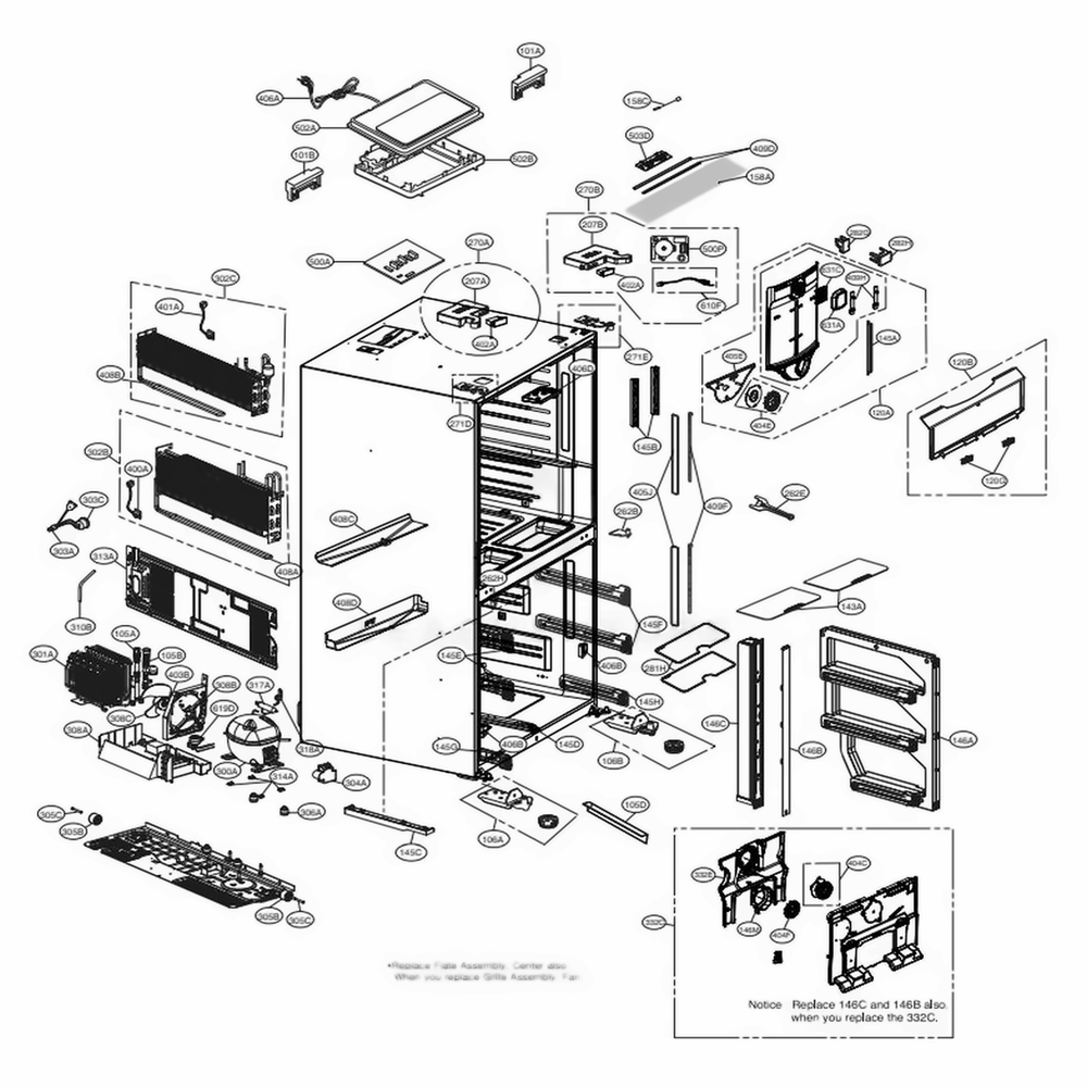  LG EBG63205832 Refrigerator Ptc Thermistor Assembly