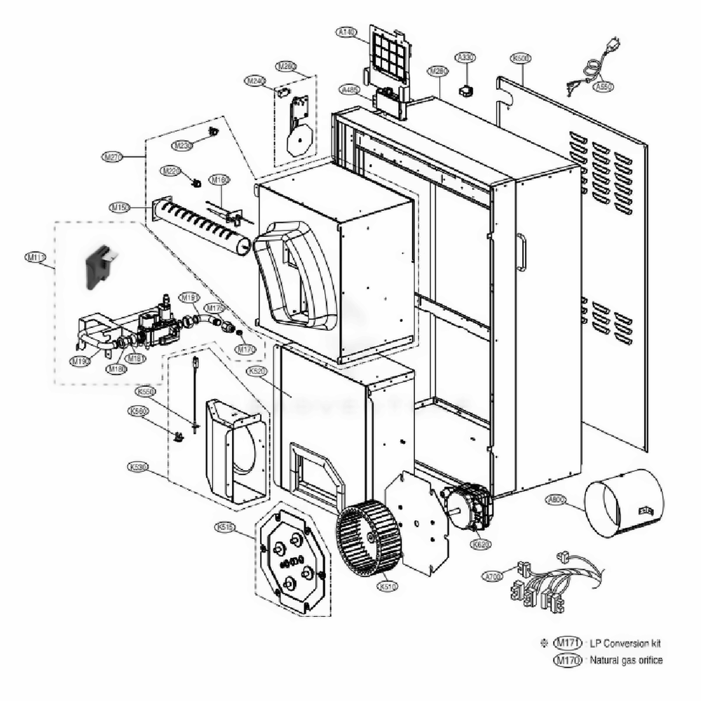 LG 383EEL9001X Motor Assembly, Fan