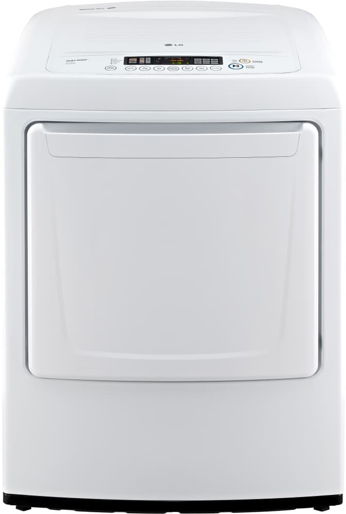 LG DLG1002W 27 Inch Front-Load Gas Dryer with 7.3 cu. ft. Capacity, 9 Dry Cycles, 7 Options, Wrinkle Care Option, Sensor Dry System and Aluminized Alloy Steel Drum