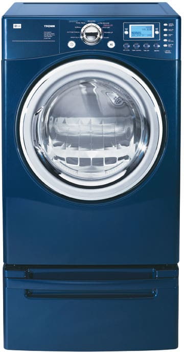 LG DLE8377NM 27 Inch Front-Load Electric Dryer with 7.3 cu. ft. Capacity & 9 Drying Programs: Navy Blue