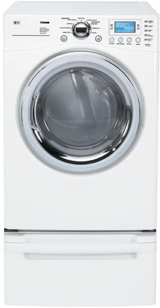 LG DLE8377WM 27 Inch Front-Load Electric Dryer with 7.3 cu. ft. Capacity & 9 Drying Programs: White