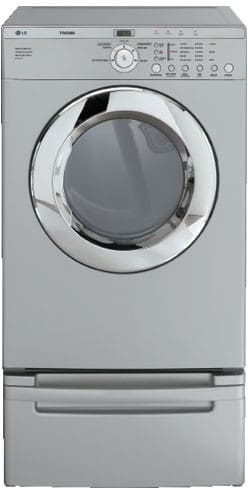 LG DLE2515S 27 Inch Front-Load Stackable Electric Dryer with 7.0 Cu. Ft. Capacity & 5 Drying Programs: Titanium