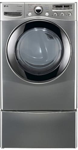 LG DLGX2656V 27 Inch Front-Load Gas Dryer with 7.3 cu. ft. Capacity, 9 Drying Programs, 10 Options, TrueSteam Technology, SteamFresh Technology, Steam Sanitary and Dry Sensor