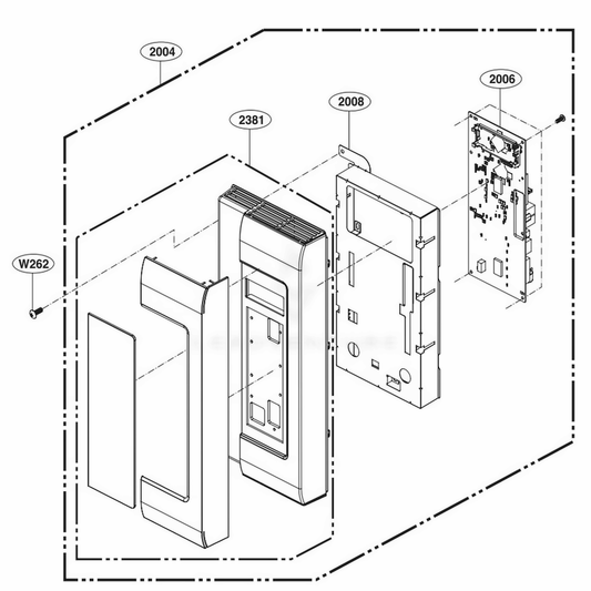 Circuit imprimé pour four et cuisinière LG EBR77659109