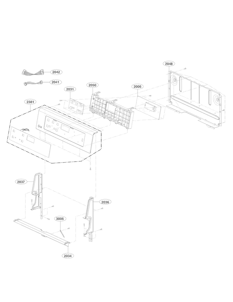 LG ACQ76214704 Range Poise Cover Assembly