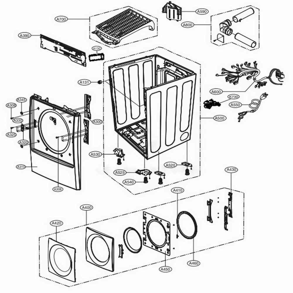 LG EBR83258910 Washer Main Pcb Assembly