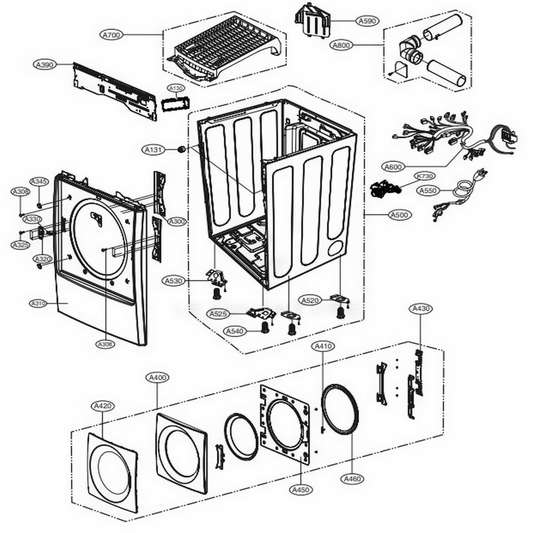 LG Washer Main Pcb - EBR83258910