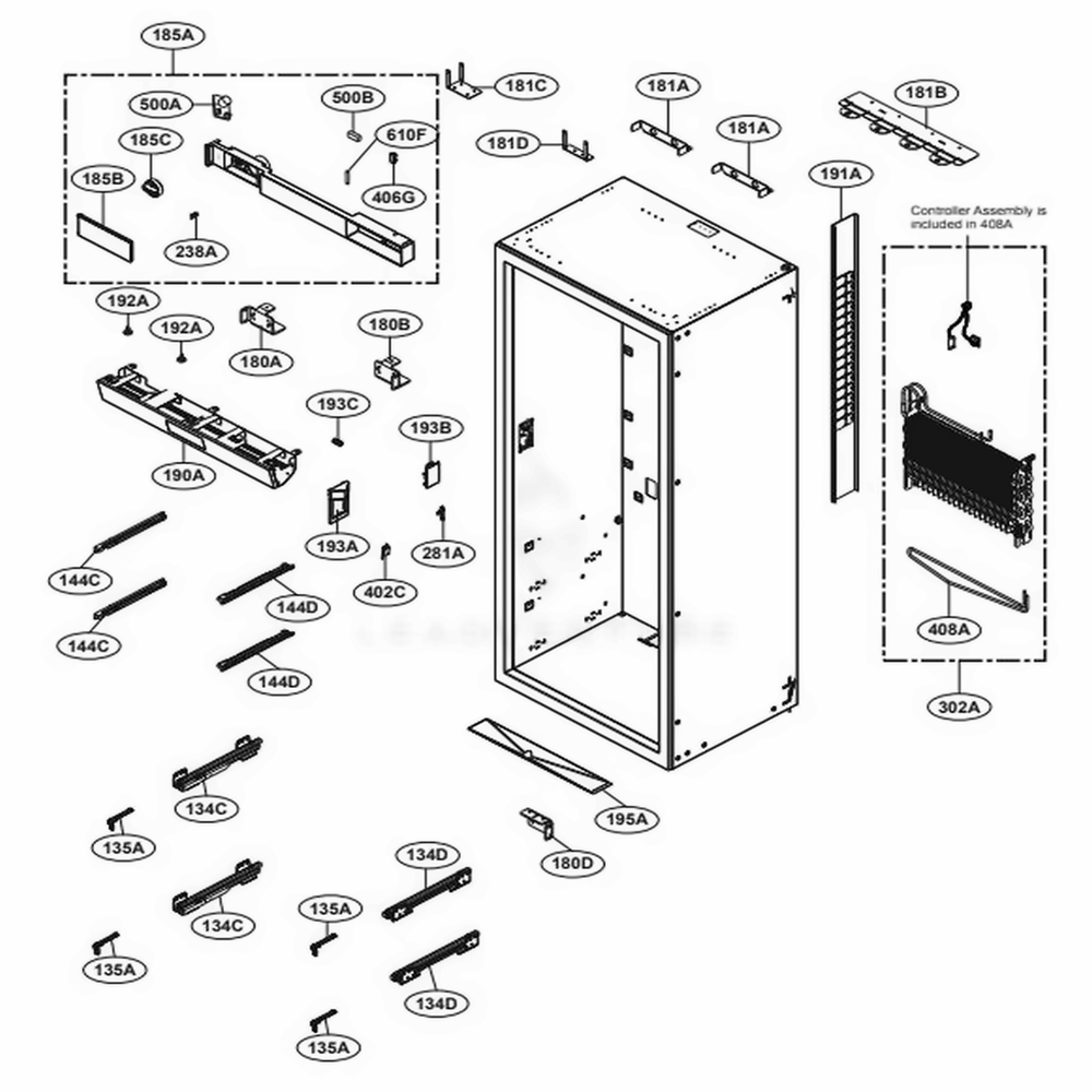 LG MAZ66006401 Oven-Range Cover Bracket