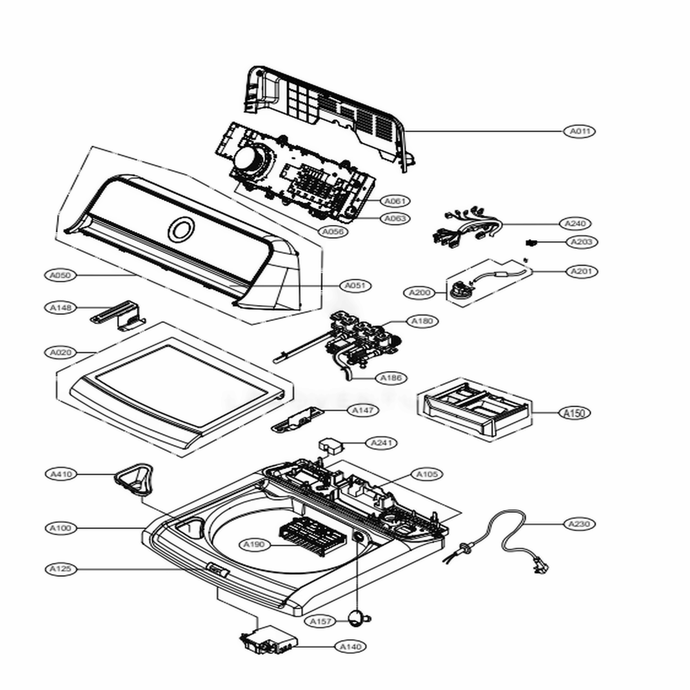 LG EAD60820240 Washer Multi Harness