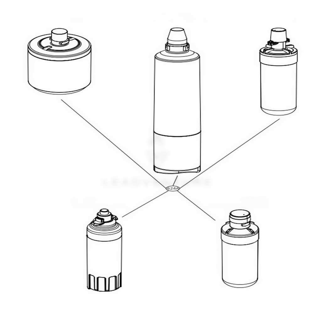 LG 5231JA2006G Water Filter Assembly